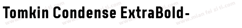 Tomkin Condense ExtraBold字体转换